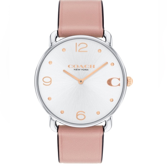 Coach Women's Elliot Blush Leather Strap Watch, 36mm - Picture 1 of 5